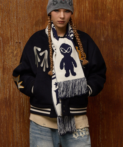 STAY COOL Varsity Jacket NAVY