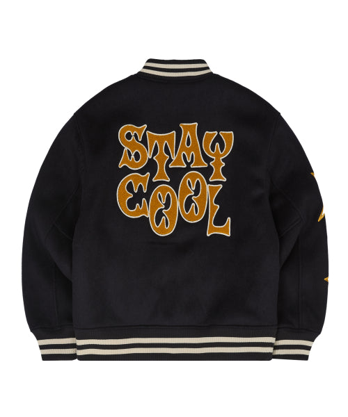 STAY COOL Varsity Jacket NAVY