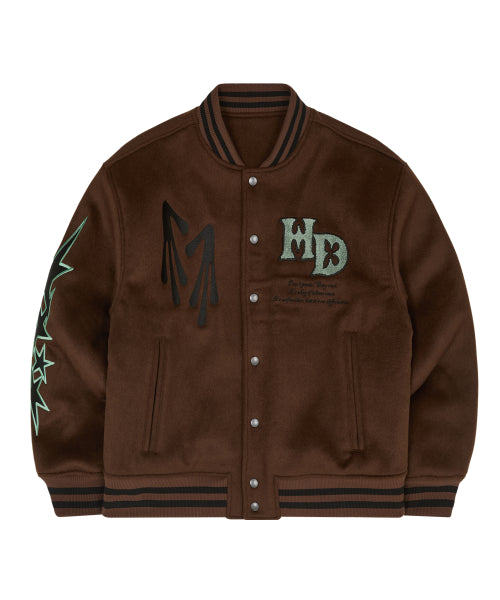 STAY COOL Varsity Jacket BROWN