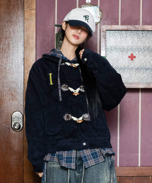 WXJ024 Pocapoca Corduroy Soft Jacket (NAVY)