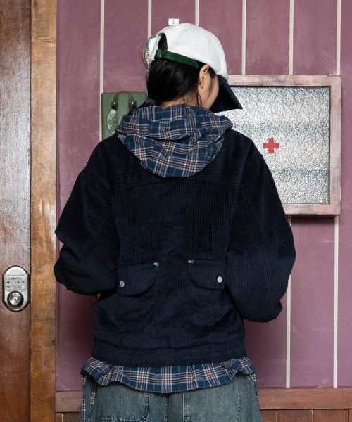 WXJ024 Pocapoca Corduroy Soft Jacket (NAVY)
