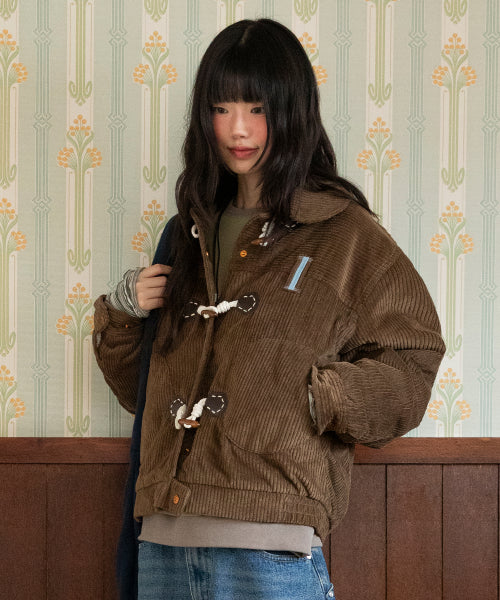 WXJ024 Pocapoca Corduroy Soft Jacket (BROWN)