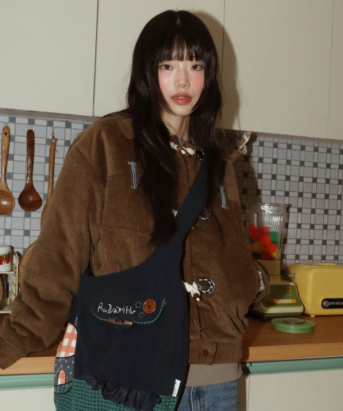 WXJ024 Pocapoca Corduroy Soft Jacket (BROWN)