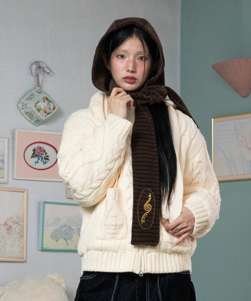 WXAC012 Yukimi Hooded Mugler (BROWN)