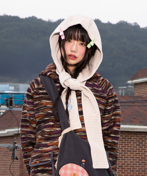 WXAC012 Yukimi Hooded Mugler (IVORY)