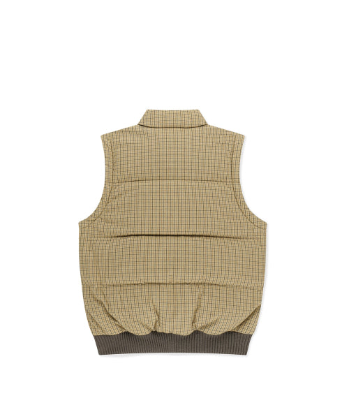 Flannel 2Way Down Jacket Yellow