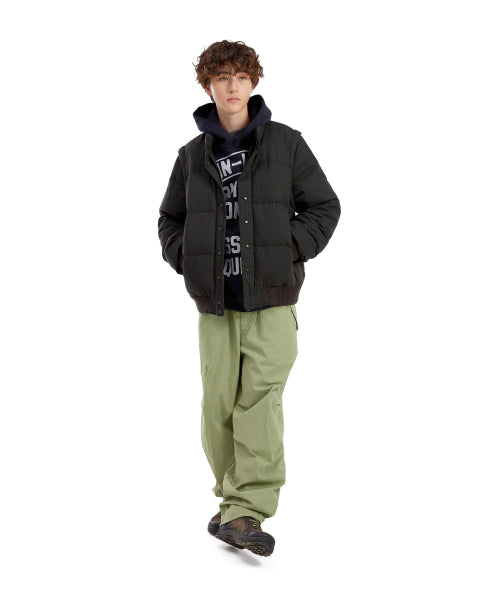 Flannel 2Way Down Jacket Yellow
