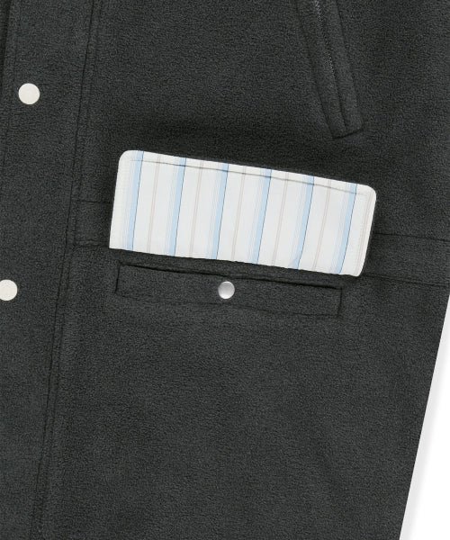 Fleece Field Jacket Heather Charcoal