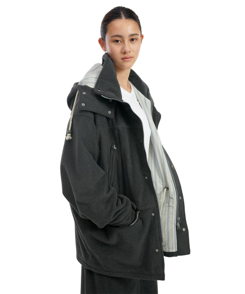 Fleece Field Jacket Heather Charcoal
