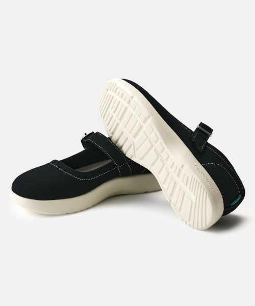Let's go easy-to-wear Meri-Jane sneakers black (white outsole)