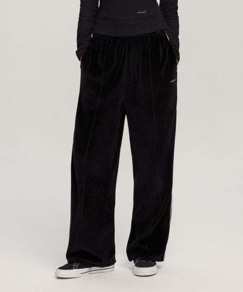 W Beloa Piping Banding Pants_Black