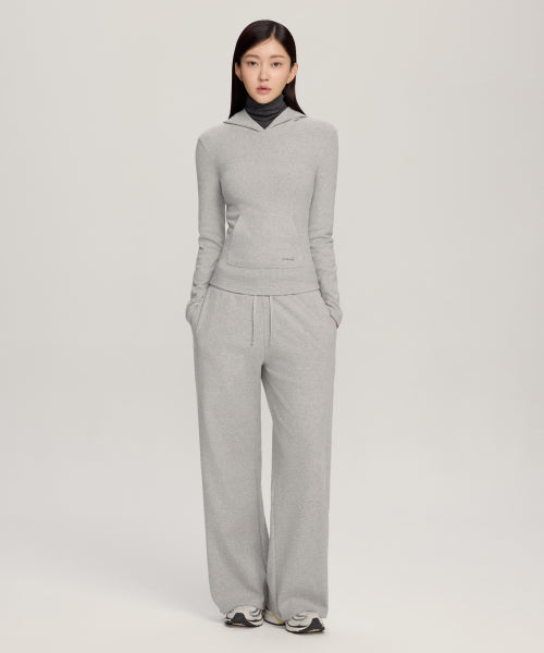 [SET] W Basic Slim Hood & W Basic High-Waist Sweat Pants