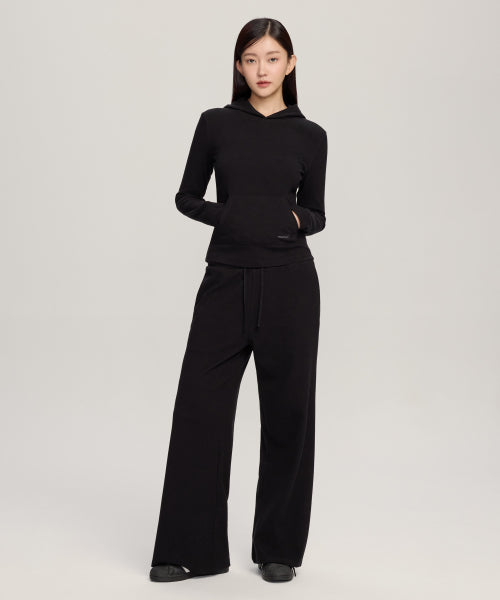 [SET] W Basic Slim Hood & W Basic High-Waist Sweat Pants