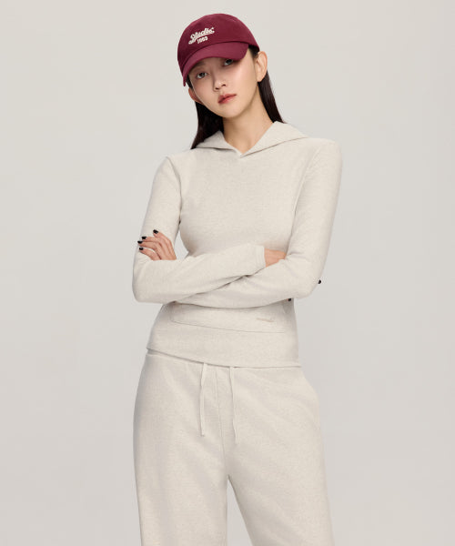 [SET] W Basic Slim Hood & W Basic High-Waist Sweat Pants