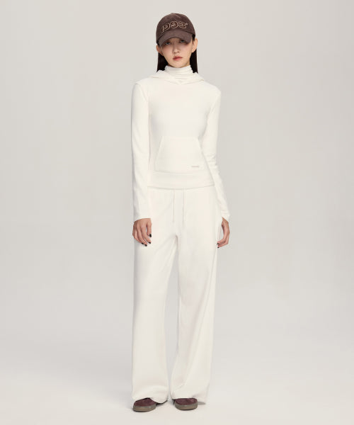 [SET] W Basic Slim Hood & W Basic High-Waist Sweat Pants