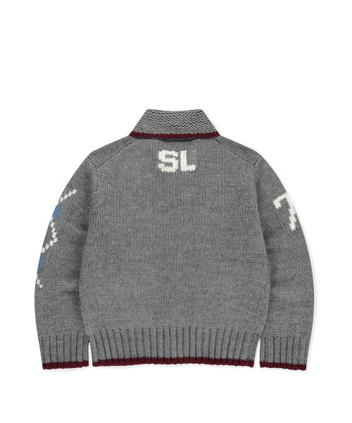 Yard Cowichan Cardigan Heather Grey