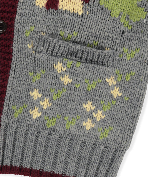 Yard Cowichan Cardigan Heather Grey