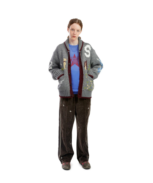 Yard Cowichan Cardigan Heather Grey