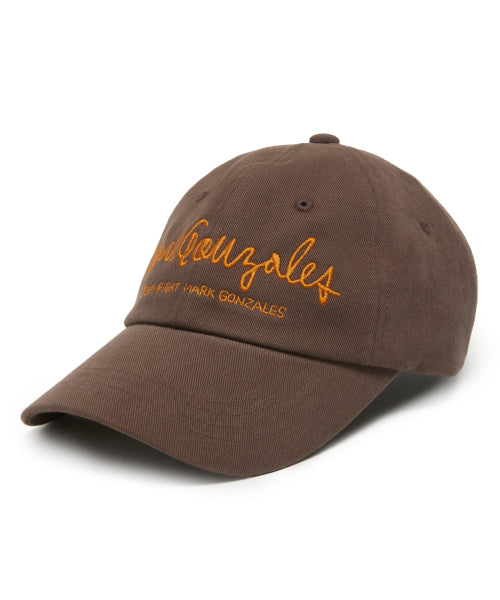 Sign Logo Lettering Ball Cap - BROWN