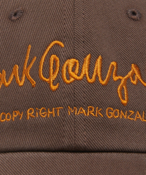 Sign Logo Lettering Ball Cap - BROWN