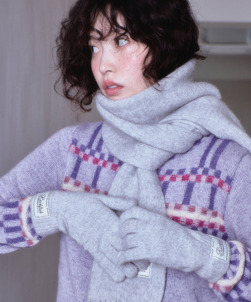 FLUFFY SHORT GLOVES - 2 colors