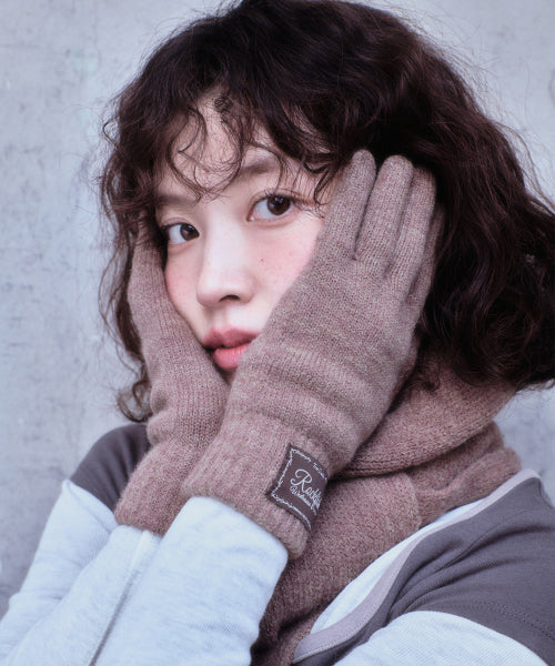 FLUFFY SHORT GLOVES - 2 colors
