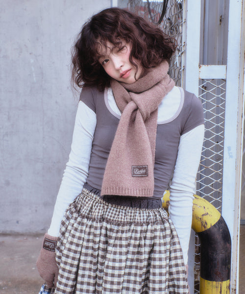 FLUFFY SHORT GLOVES - 2 colors