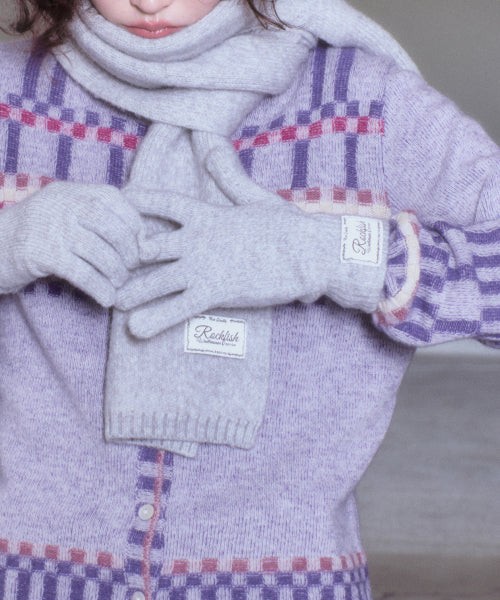 FLUFFY SHORT GLOVES - 2 colors