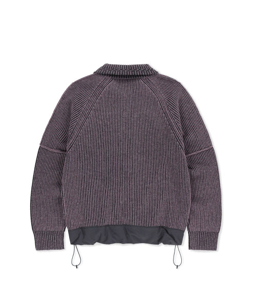 Hover Knit Polo Purple