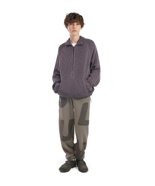 Hover Knit Polo Purple