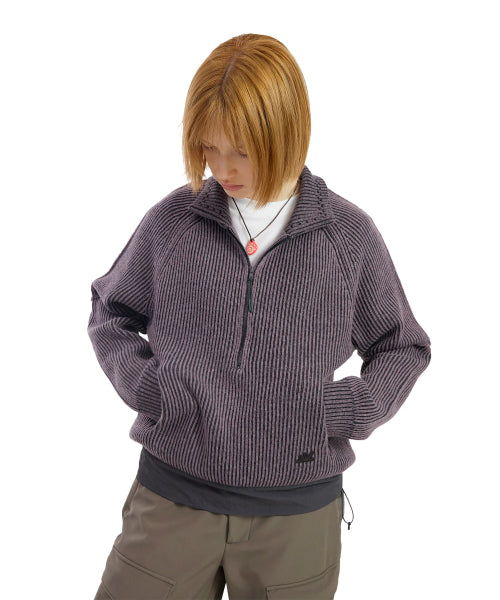 Hover Knit Polo Purple