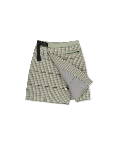 Flannel Insulated Lap Skirt Mint