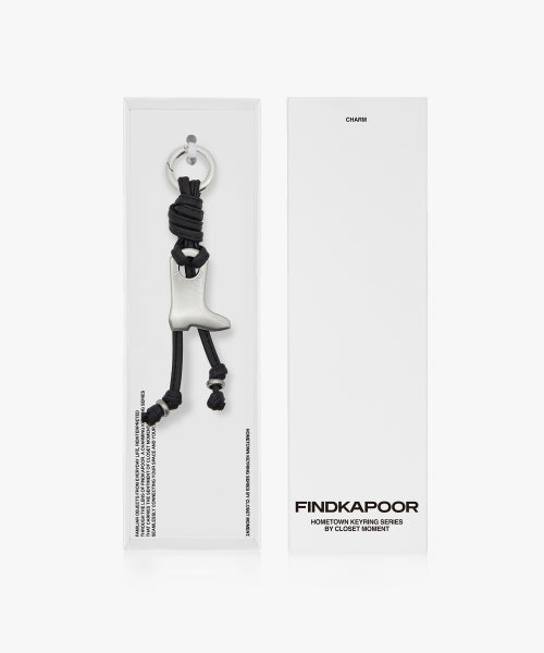 Boots Charm Key Ring - Black