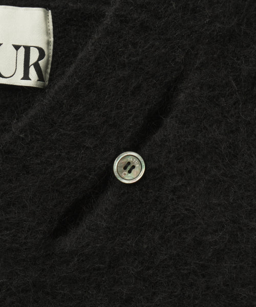 (W) Essen Two Tone Mohair Blend Knit Black