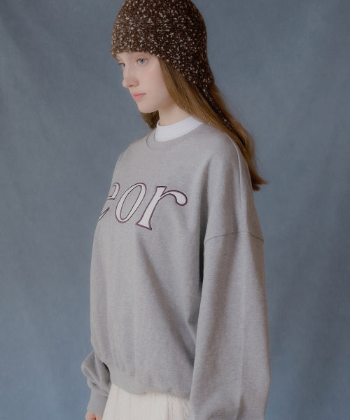 IOR Applique Patch Sweatshirt (Melange Gray)
