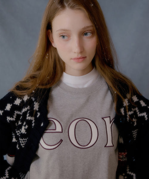 IOR Applique Patch Sweatshirt (Melange Gray)