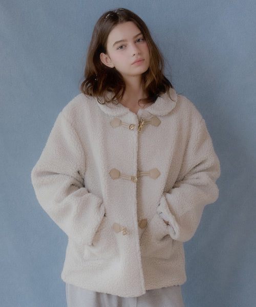 Pinyin Sealing Buckle Jacket (Ivory)