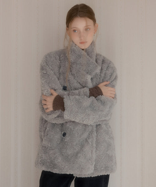 Schiff's Double Burton Fur Jacket (Gray)