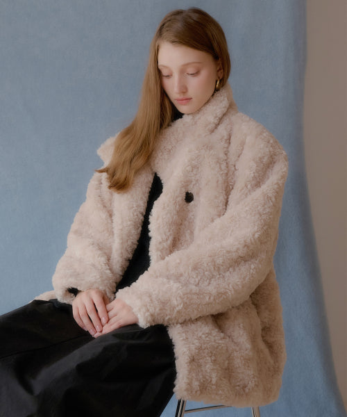 Schiff's Double Burton Fur Jacket (Ivory)