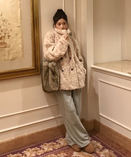 Schiff's Double Burton Fur Jacket (Ivory)