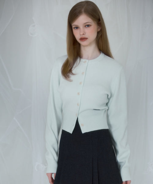 Soft Nut Button Cardigan [Mint]