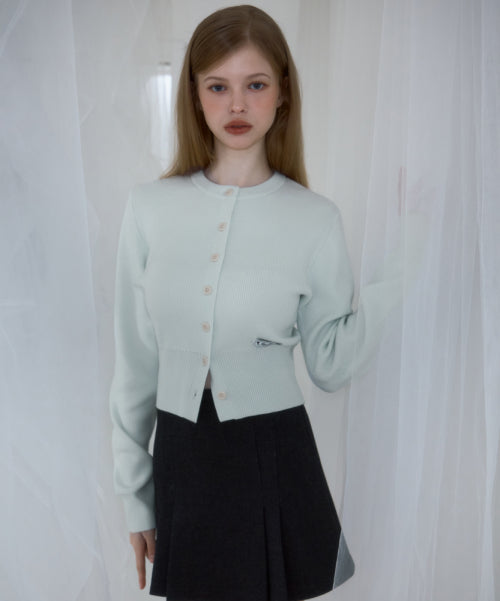 Soft Nut Button Cardigan [Mint]