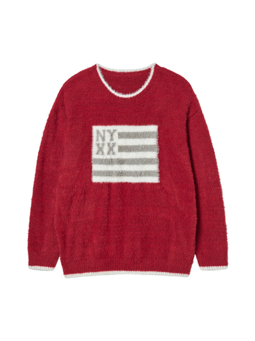 NYX FLAG KNIT RED