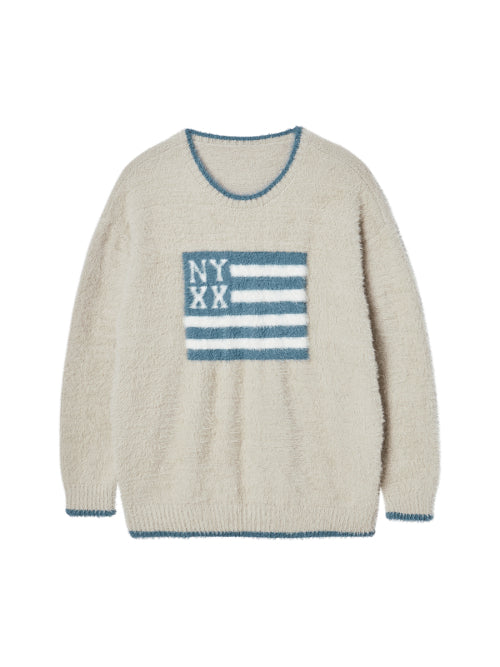 NYX FLAG KNIT BEIGE