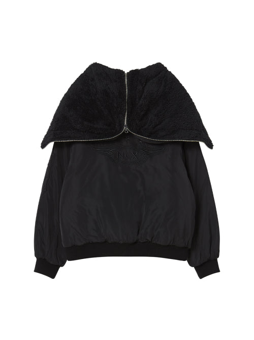 SLIDE BOMBER JACKET BLACK
