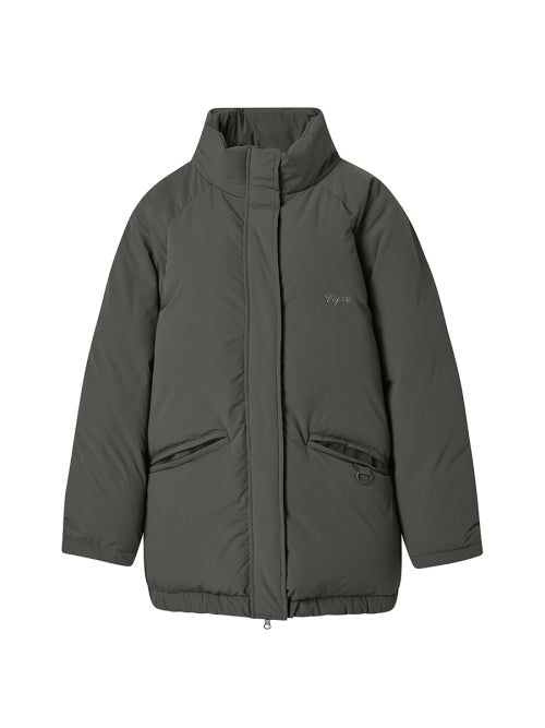 LONG DOWN PUFFER KHAKI BROWN