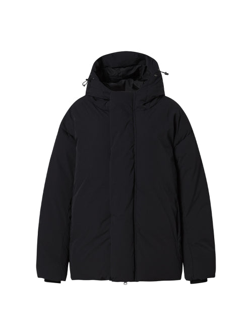 HOOD DOWN PUFFER BLACK