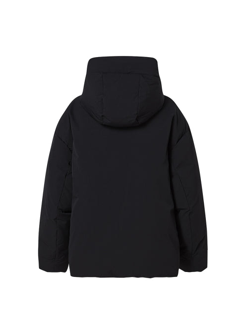 HOOD DOWN PUFFER BLACK