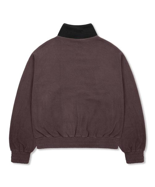 GJ109 Star Accent Fleece Jacket (BROWN)