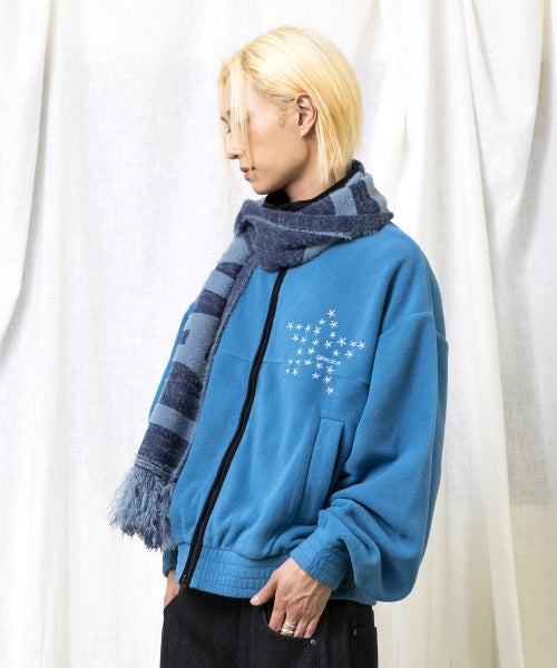 GJ109 Star Accent Fleece Jacket (NAVY)